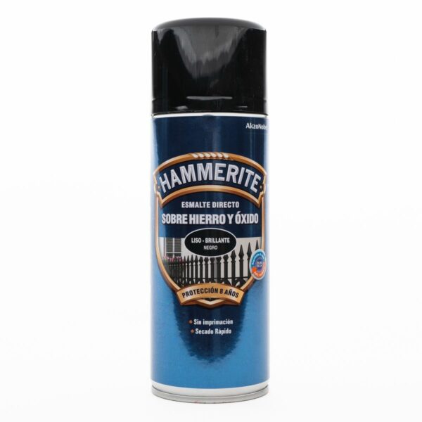 Hammerite Black Direct Enamel For Iron Spray 400ML
