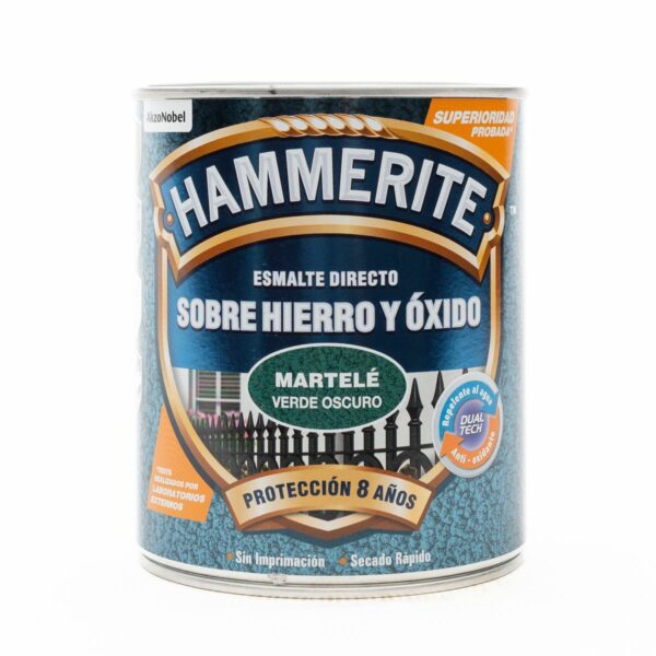 Hammerite Enamel Dark Green Martele 750ML