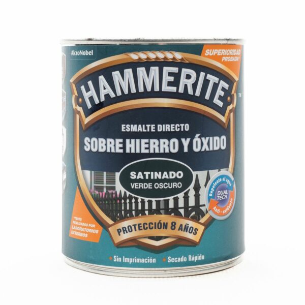 Hammerite Enamel Dark Green Satin 750ML