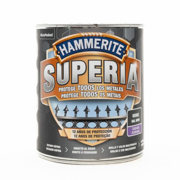 Hammerite Green Satin Superia Enamel 750ML