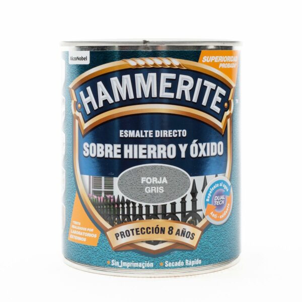 Esmalte forjado gris Hammerite 750ML