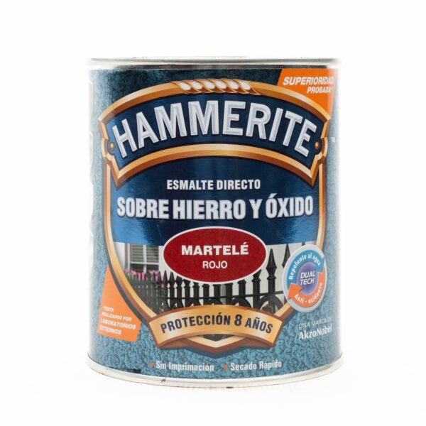 Hammerite Red Enamel Martele 750ML