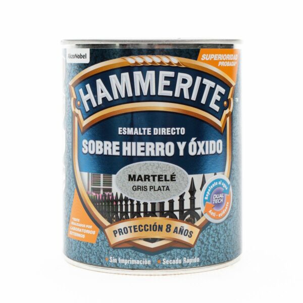 Hammerite Silver Grey Martele Enamel 750ML