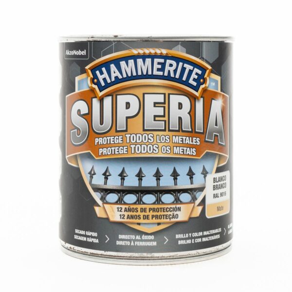Hammerite White Matt Superia Enamel 750ML