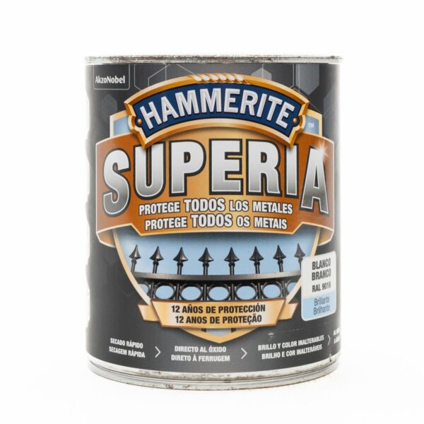 Hammerite White Smooth Superia Enamel 750ML