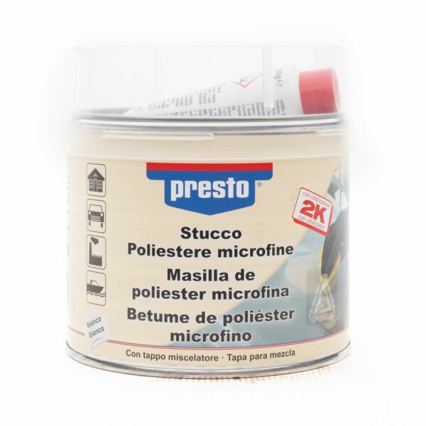 Presto Superfine Polyester Filler Putty White 975ML