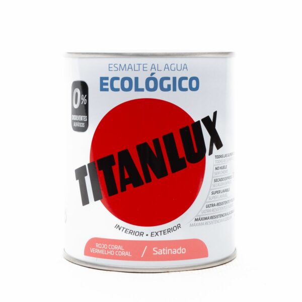 Titanlux Coral Red Satin 750ML