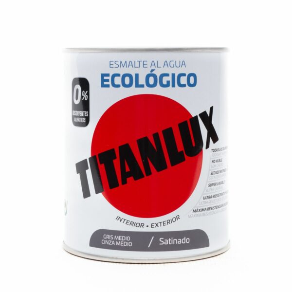 Titanlux Medium Grey Satin 750ML