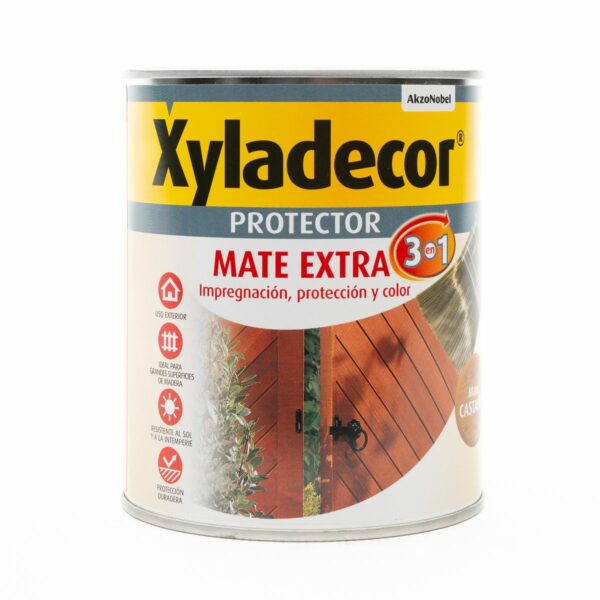 Xyladecor Braun Matt 3 in 1 Holz Protecor 750ML